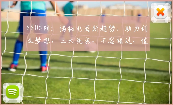 8805网：揭秘电商新趋势，助力创业梦想，三大亮点，不容错过，值得一看